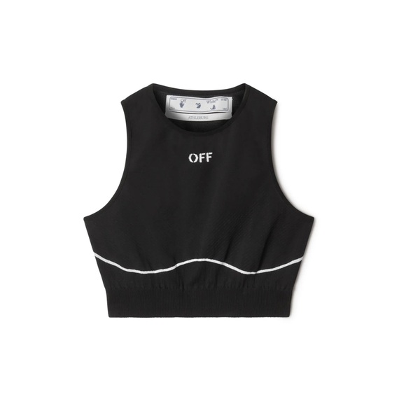 Off-White Athleasure Off-stamp Logo Seamless Crewneck Sports Bra - Picture 4 of 9